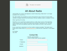Tablet Screenshot of allaboutradio.net